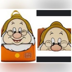 Loungefly Disney Snow White and the Seven Dwarfs Doc Mini Backpack and Wallet